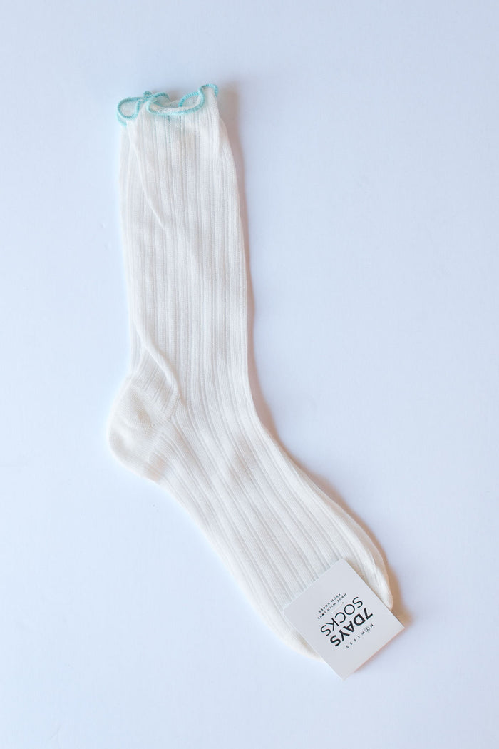 mode, crew ruffle socks