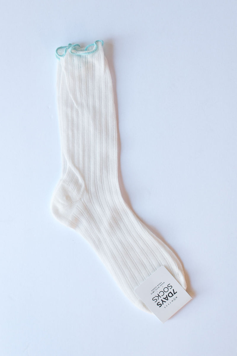 mode, crew ruffle socks