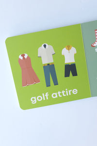 mode, golf baby book