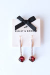 mode, brooke crystal drop earrings