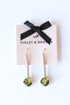 mode, brooke crystal drop earrings