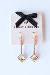 mode, brooke crystal drop earrings