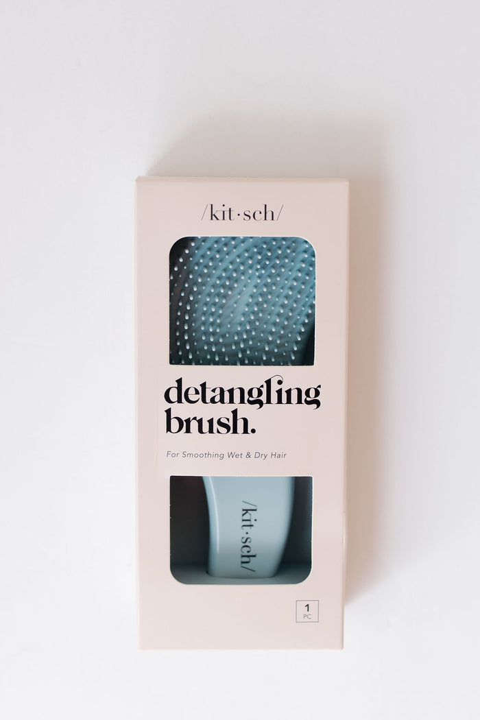 detangling brush- haze blue