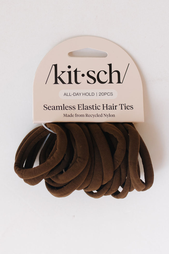 eco-friendly nylon elastics 20pc set - chocolate