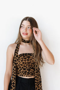 amina tube top/scarf