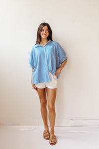 cora short sleeve button up