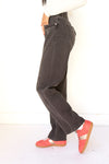 mode, lexi mid rise bowed straight jean