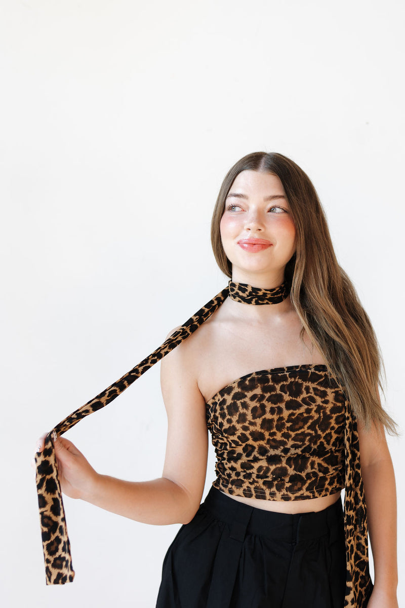 amina tube top/scarf