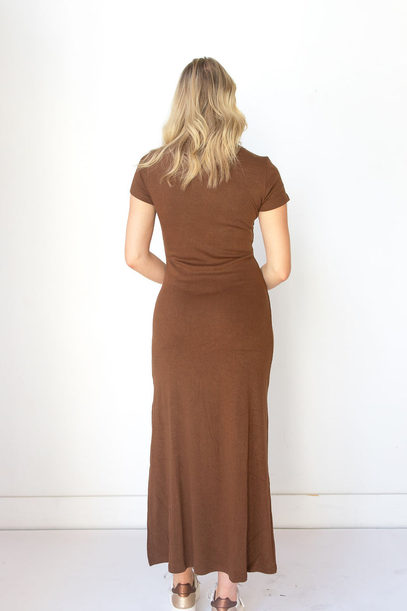 mode, kendal jersey midi dress