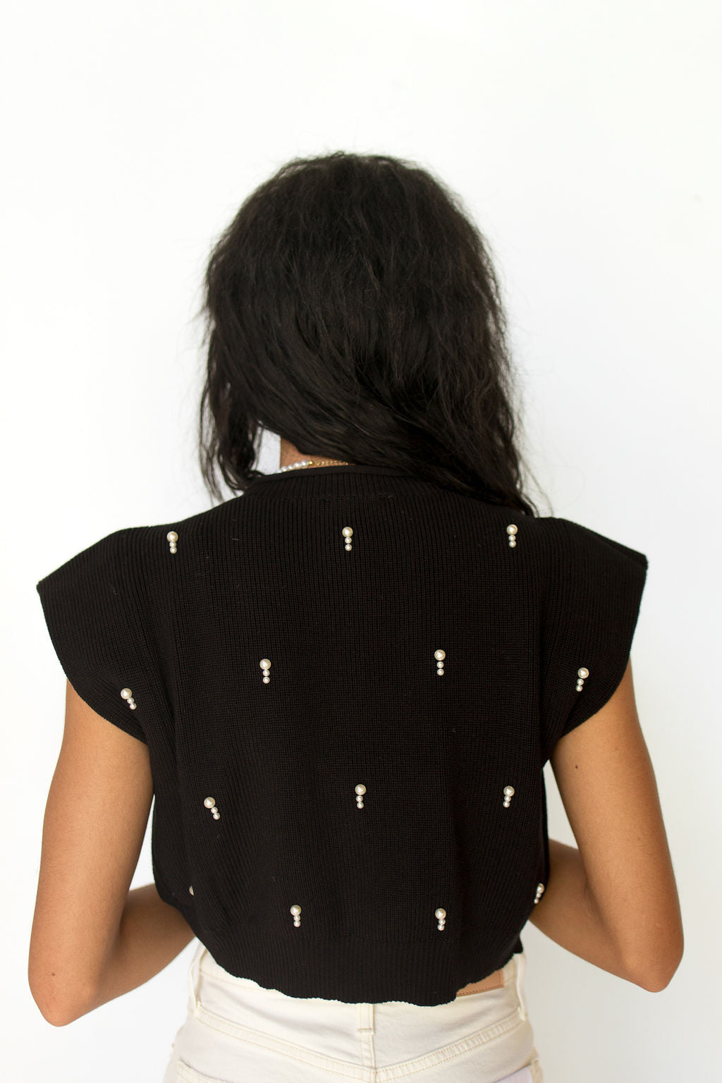 mode, winona embellished knit top
