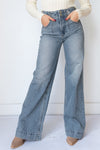 mode, lana double button high rise ultra wide leg