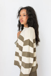 mode, harbor stripe sweater