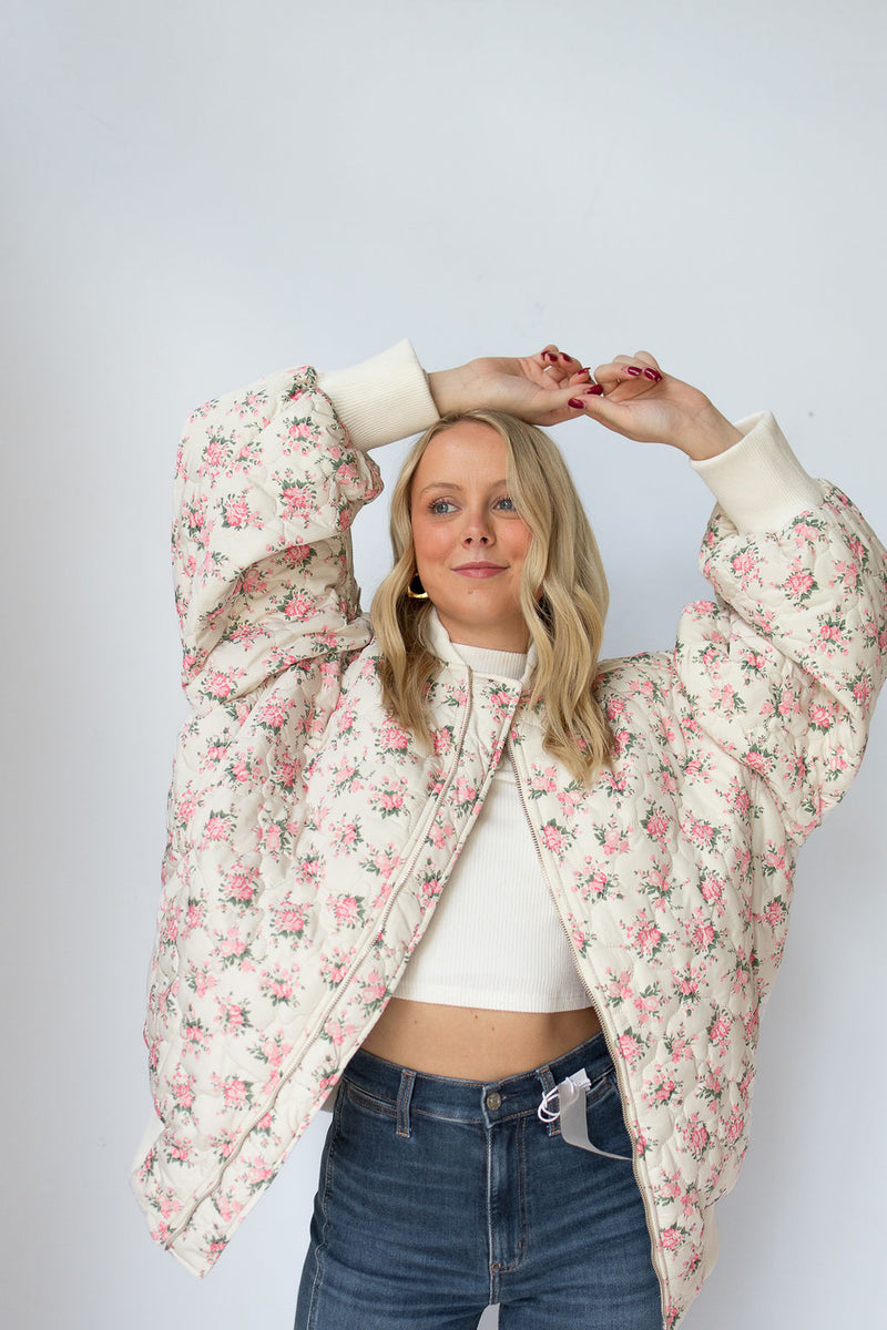 mode, quilted elegance puffer jacket