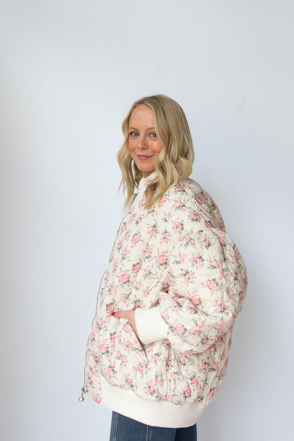 mode, quilted elegance puffer jacket