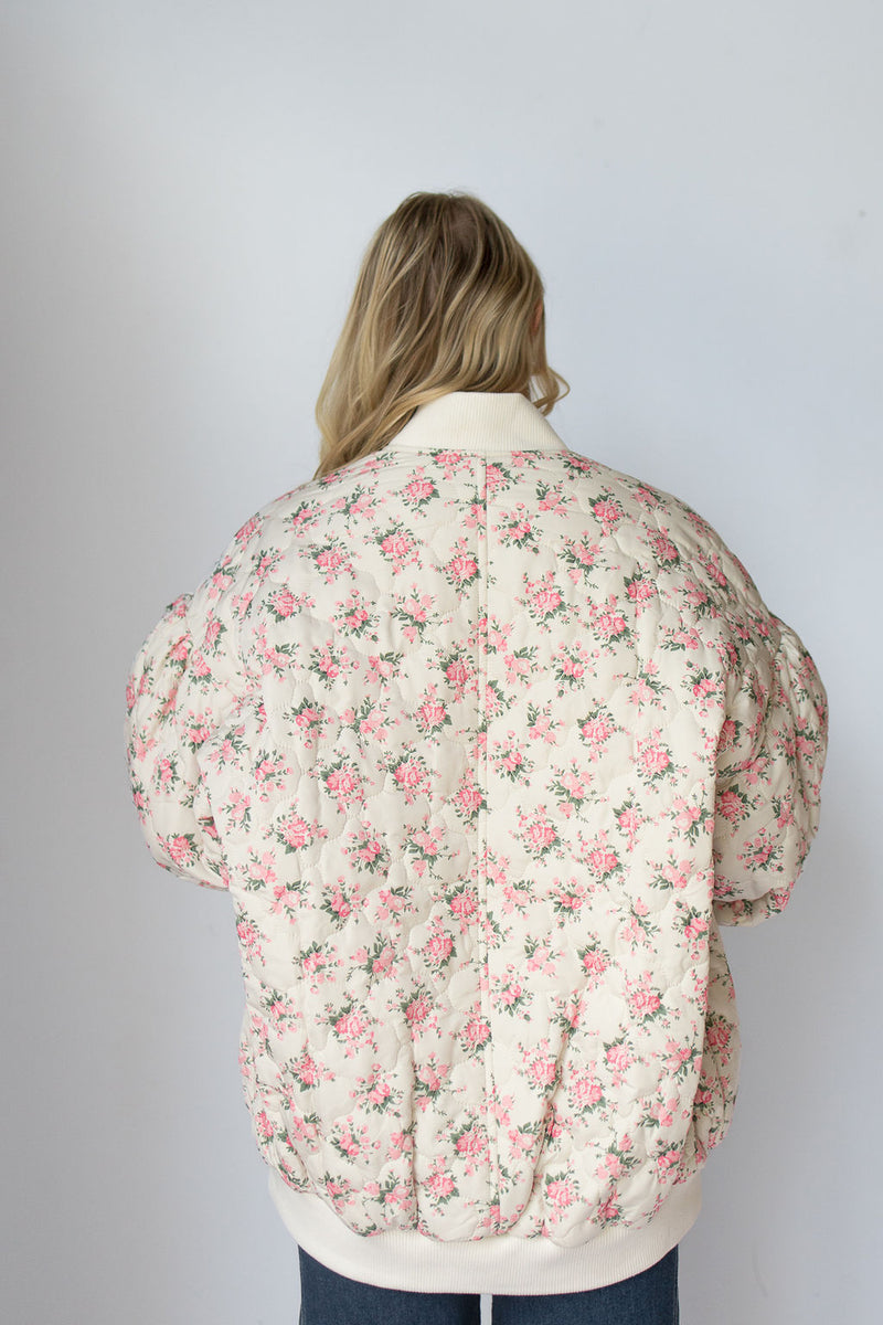 mode, quilted elegance puffer jacket