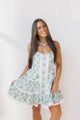 blue/green floral