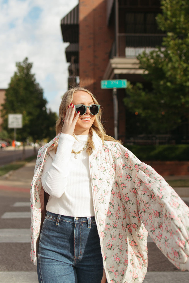 mode, quilted elegance puffer jacket