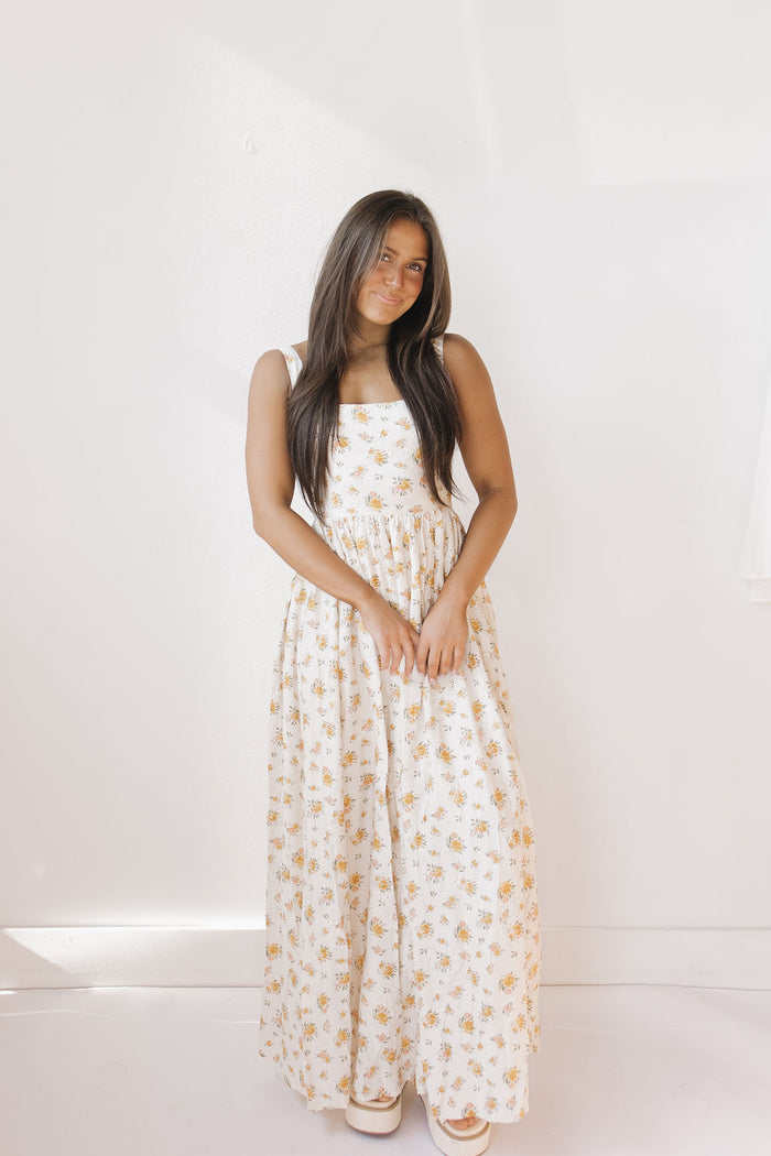 ray floral maxi dress