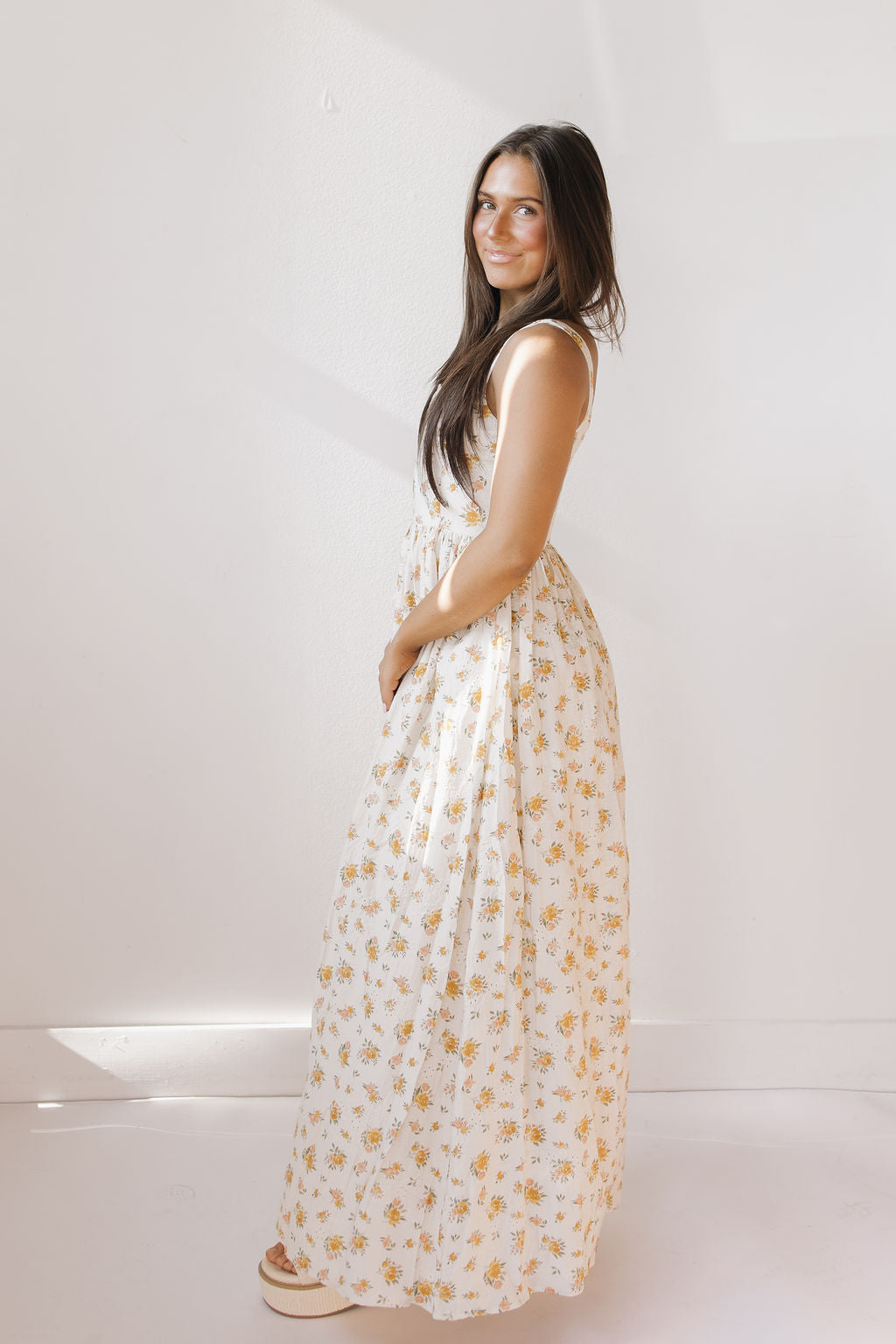 ray floral maxi dress