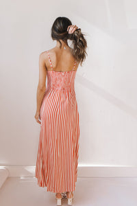 collin striped maxi dress
