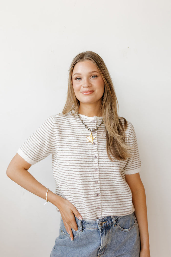 lovey striped sweater top