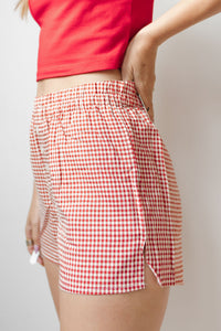 ss curated drop plaid boxer shorts