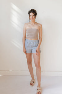 ss curated drop seamless tube top