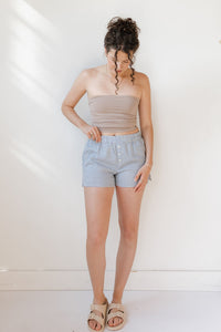 ss curated drop plaid boxer shorts