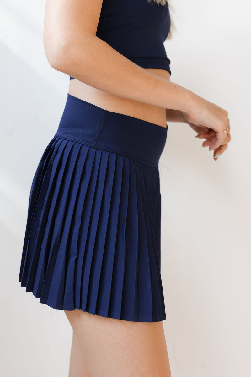 ss curated drop pleated tennis skirt