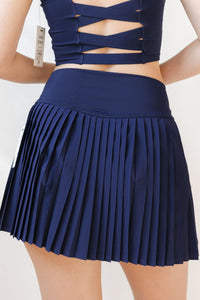 ss curated drop pleated tennis skirt
