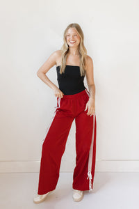 audey tie track pant