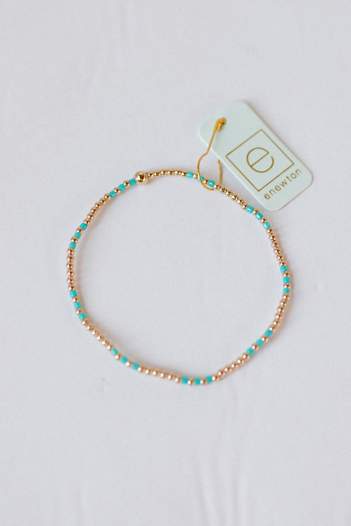 hope joy pattern 2mm bead bracelet