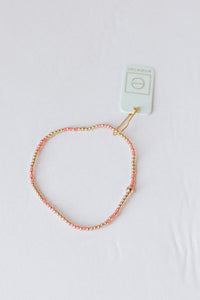 hope joy pattern 2mm bead bracelet
