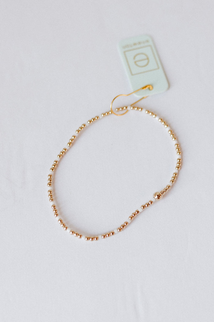hope sincerity pattern 2mm bead bracelet