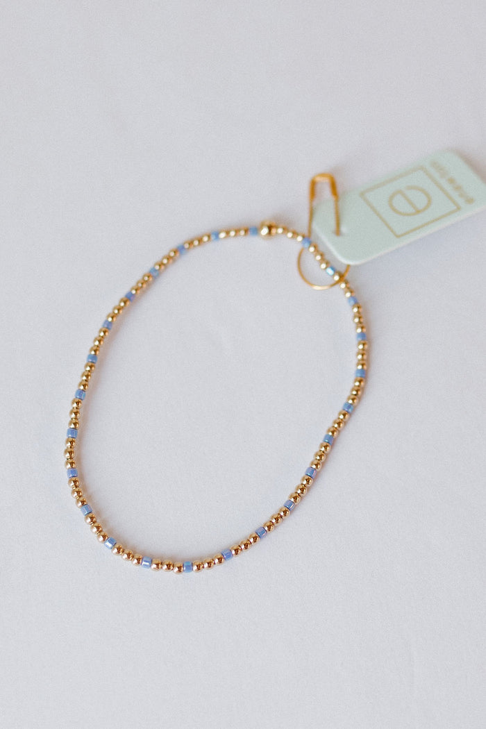 hope sincerity pattern 2mm bead bracelet
