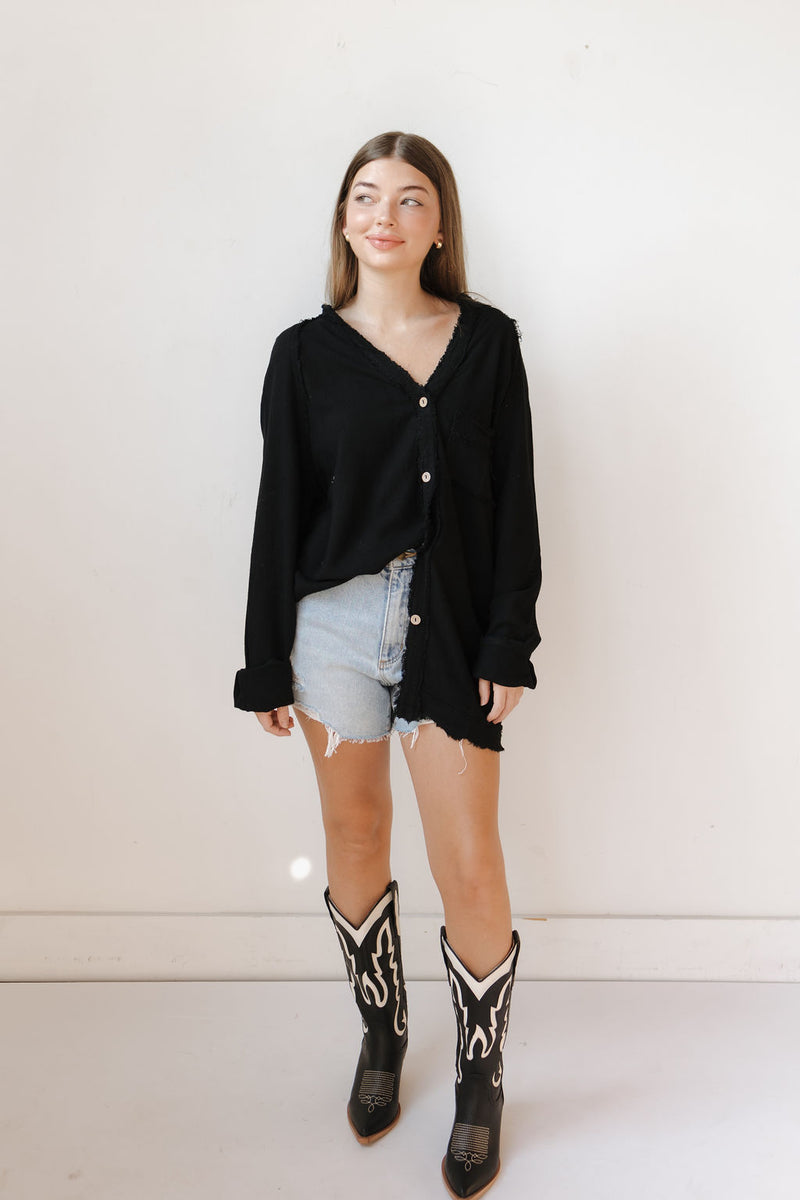 brynley oversized buttondown