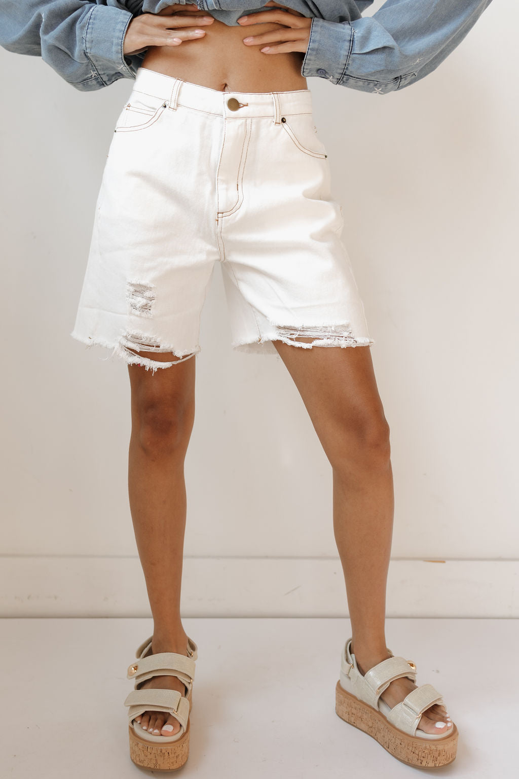 camden denim shorts