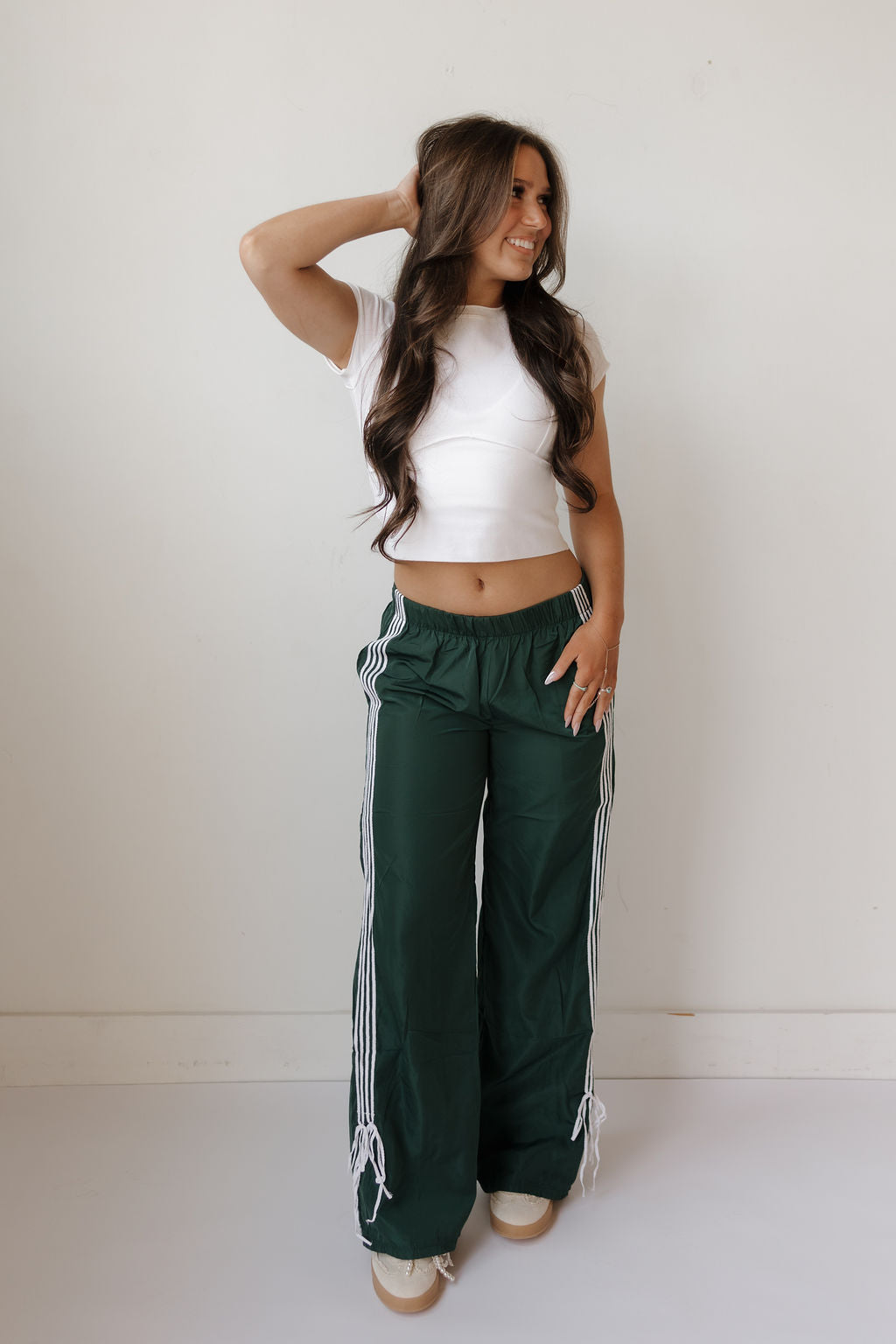 audey tie track pant