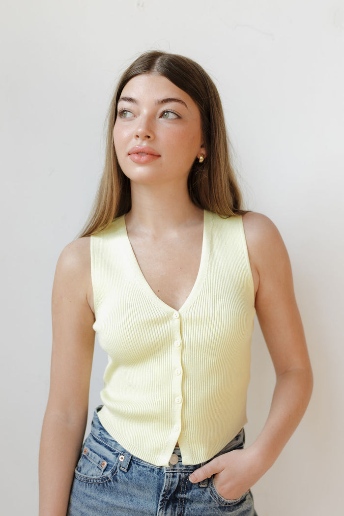 tacie knitted vest