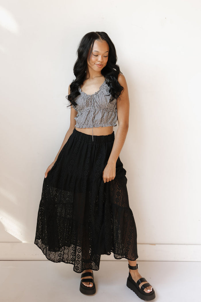 cooper crochet lace skirt