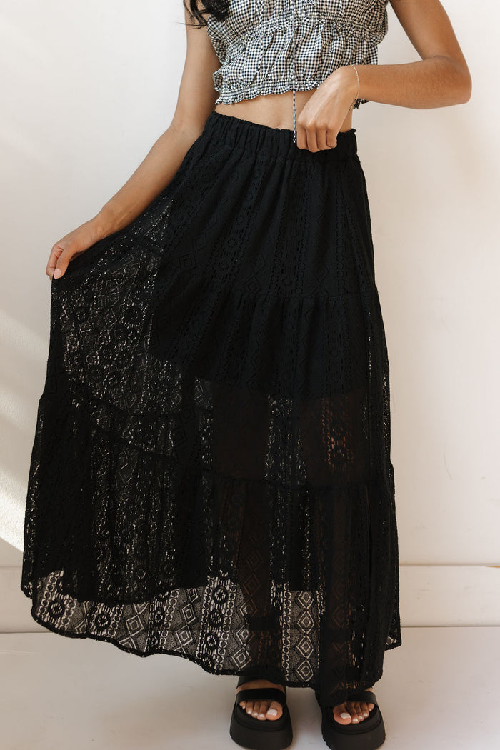 cooper crochet lace skirt