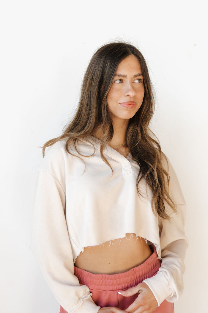 sheridan cropped hoodie