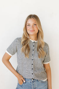 lovey striped sweater top