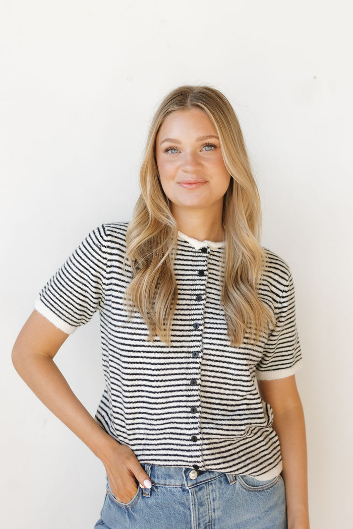 lovey striped sweater top