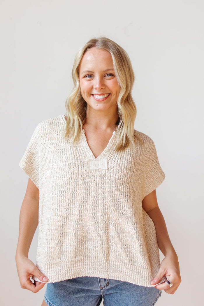 sweet as can be short sleeve sweater