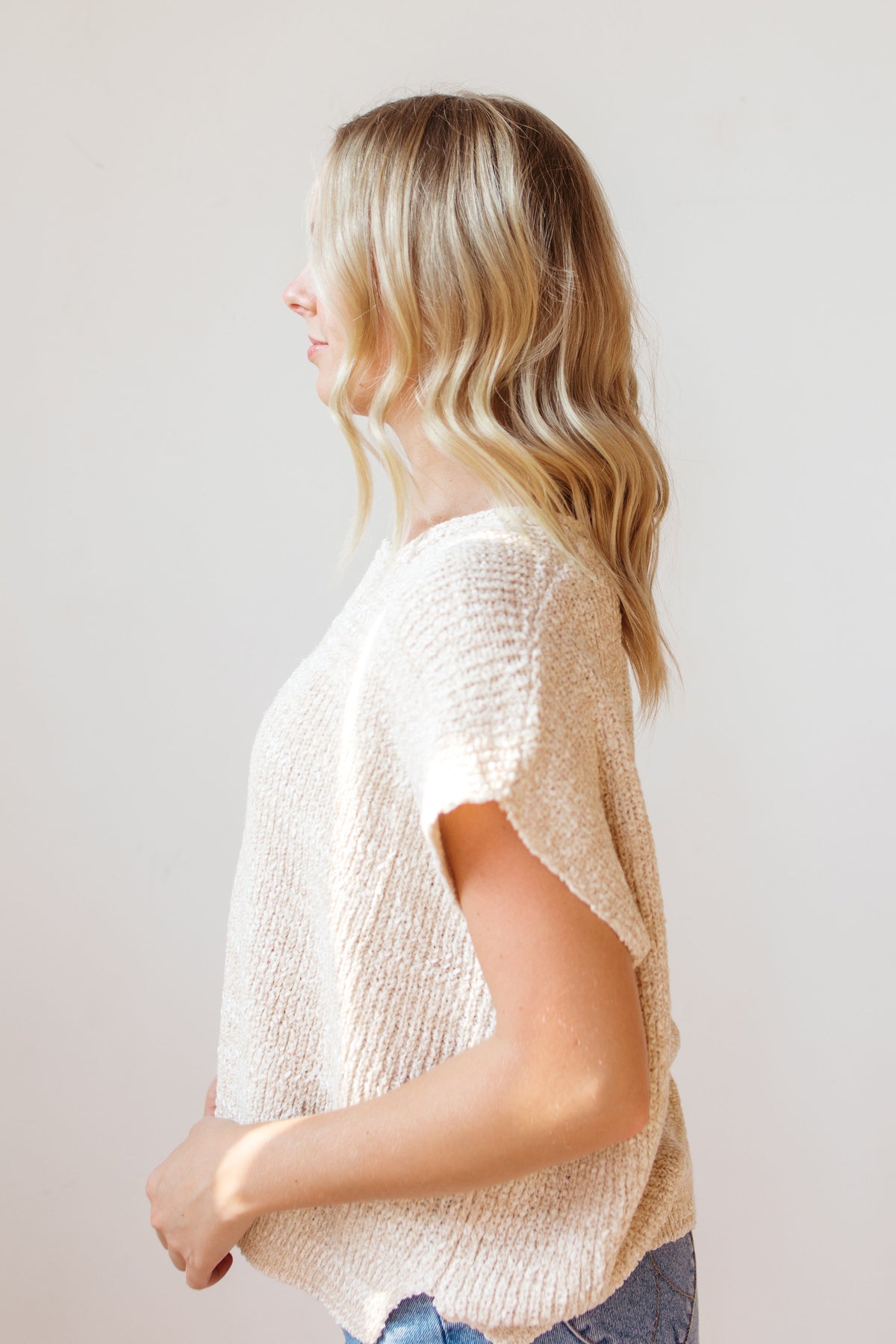 sweet as can be short sleeve sweater