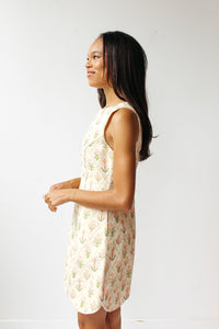lori floral scallop trim dress
