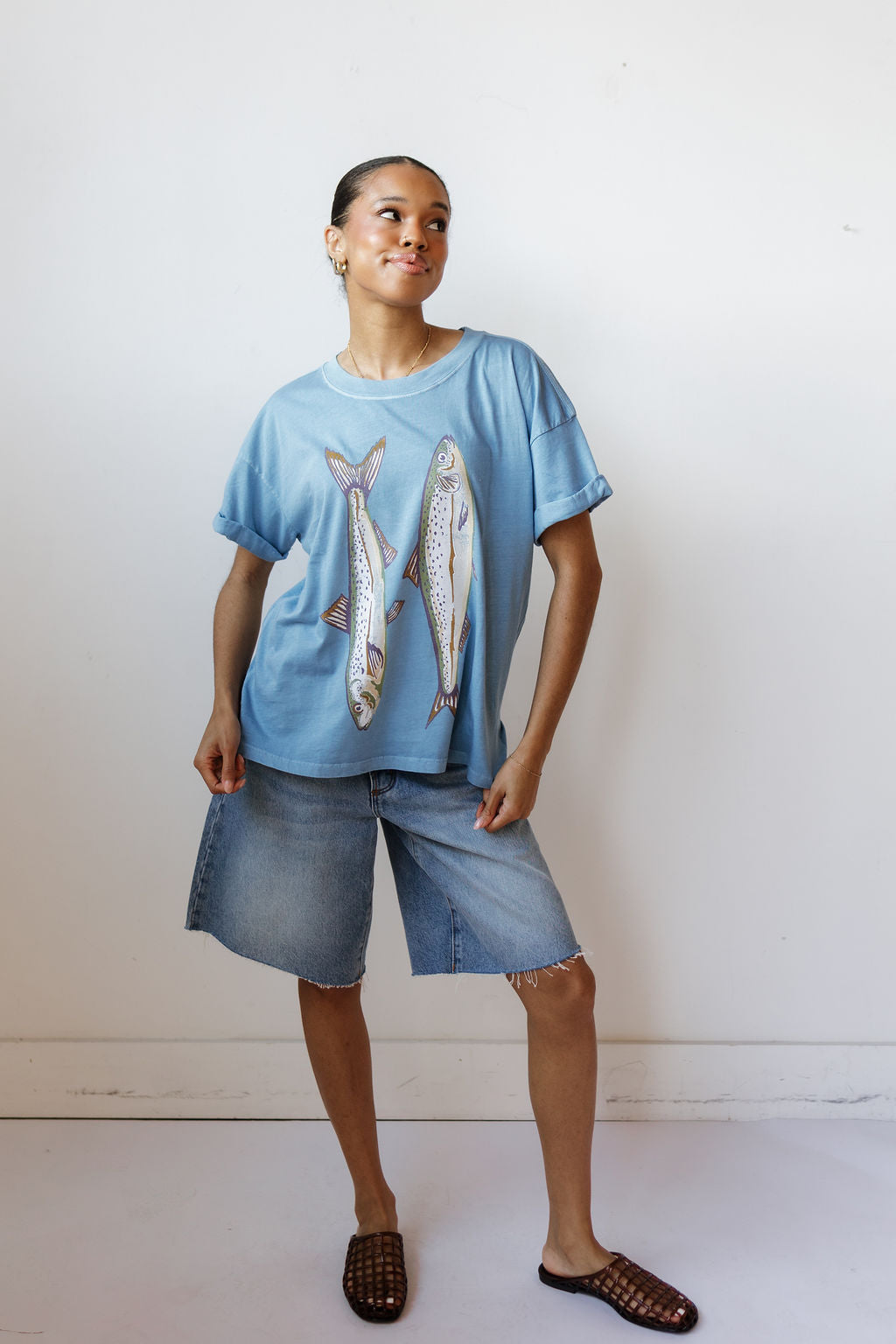 gone fishing tee