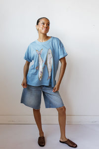 gone fishing tee