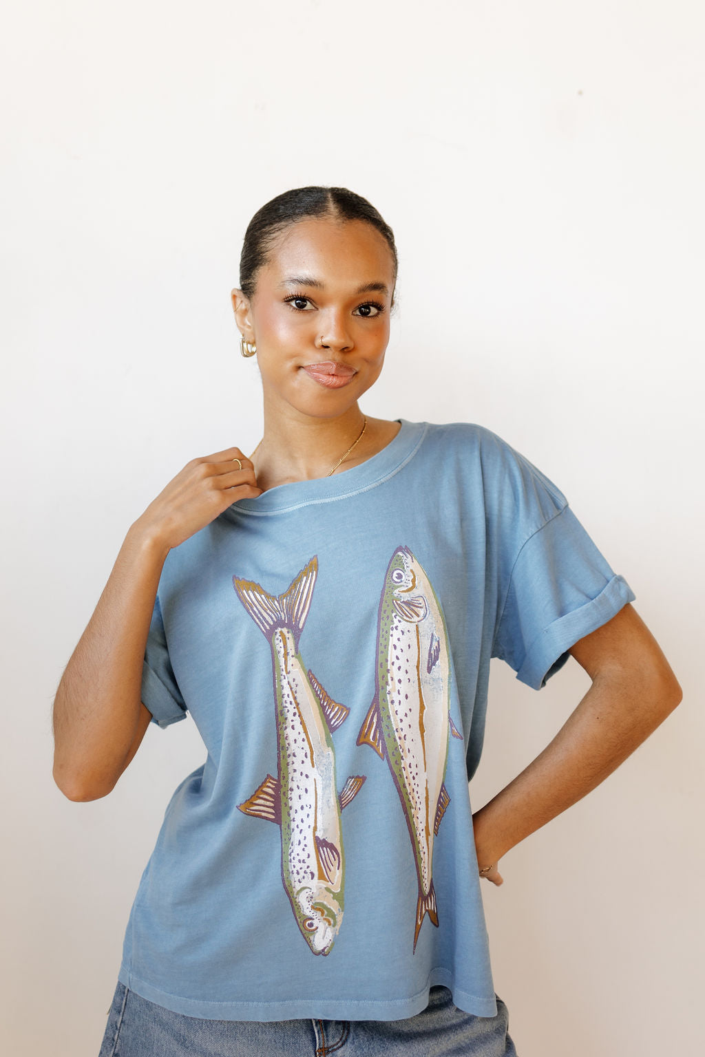 gone fishing tee